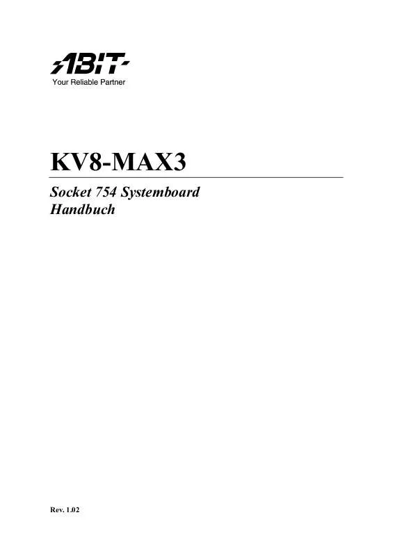 Mode d'emploi ABIT KV8-MAX3