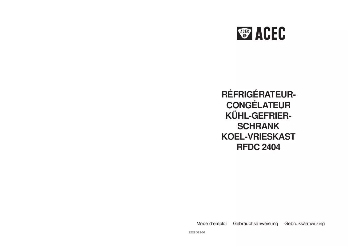 Mode d'emploi ACEC RFDC2404
