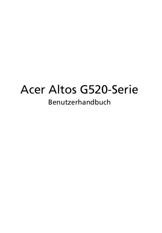 Mode d'emploi ACER AAG520