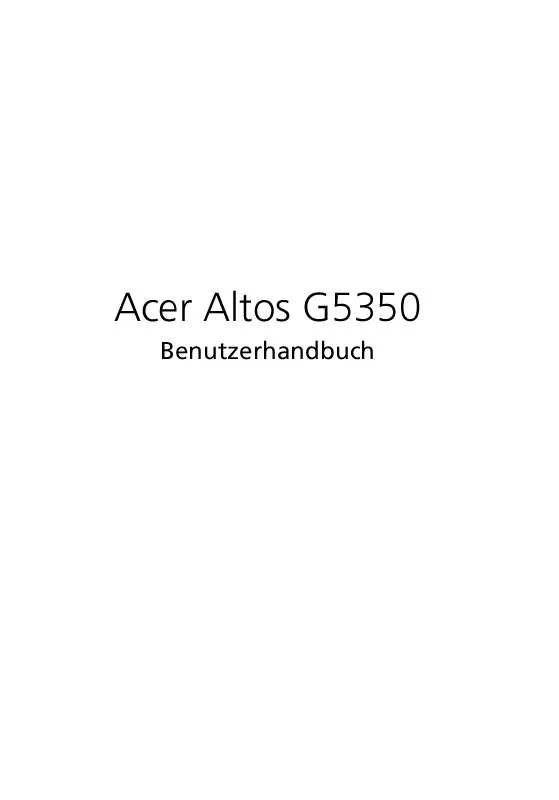 Mode d'emploi ACER AAG5350