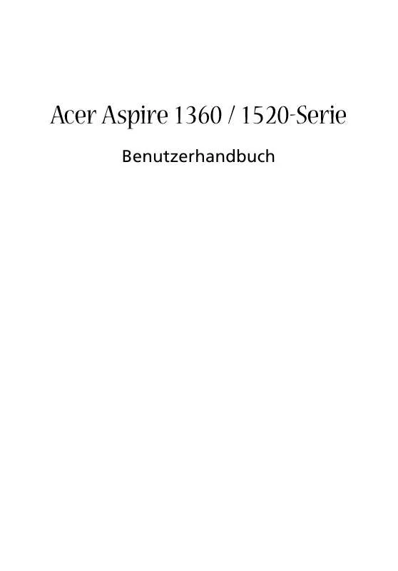 Mode d'emploi ACER ASPIRE 1520