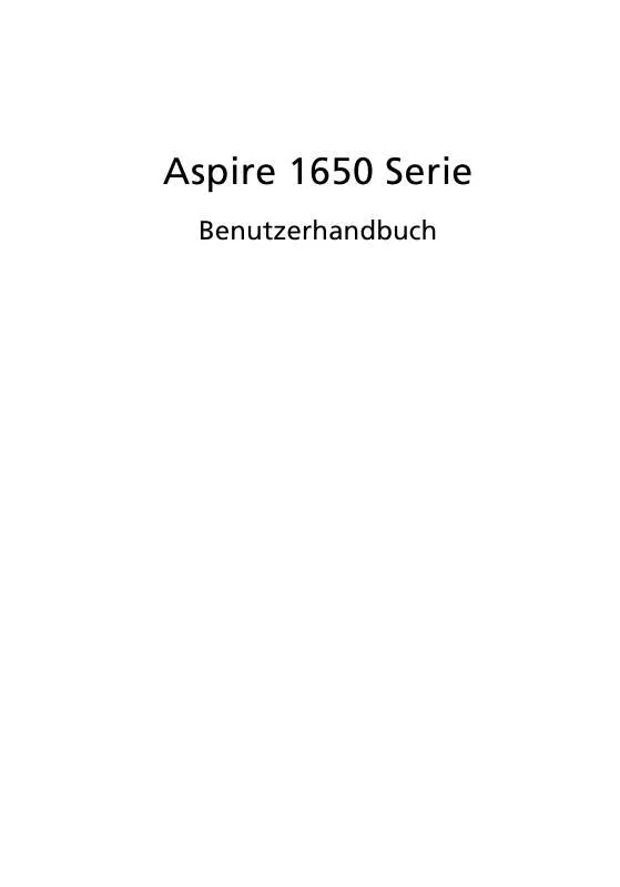 Mode d'emploi ACER ASPIRE 1650