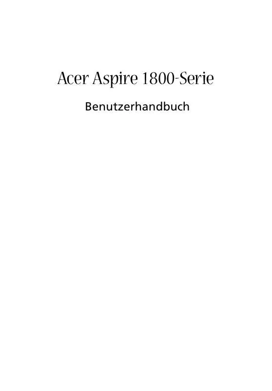 Mode d'emploi ACER ASPIRE 1800