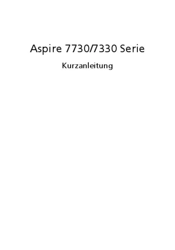 Mode d'emploi ACER ASPIRE 7730 Z