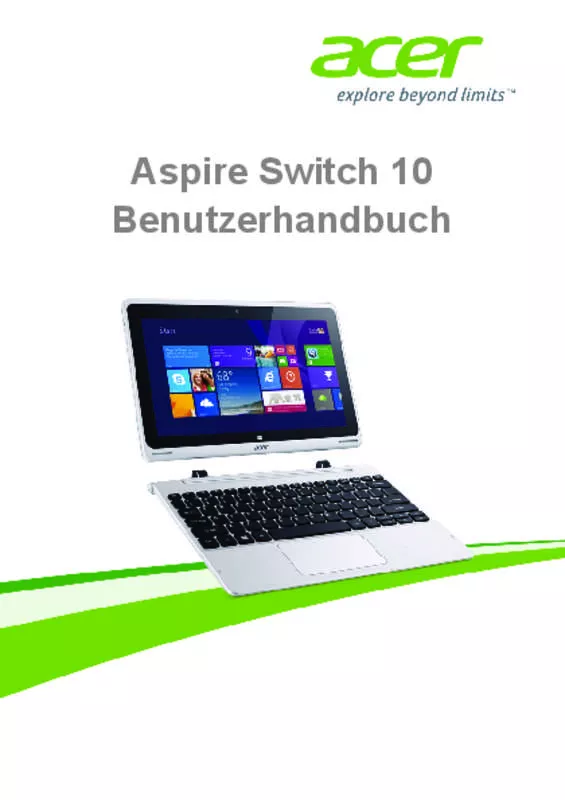 Mode d'emploi ACER ASPIRE SWITCH 10 SW5-011