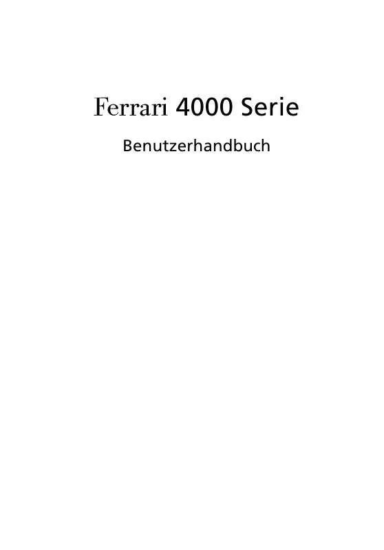 Mode d'emploi ACER FERRARI-4000