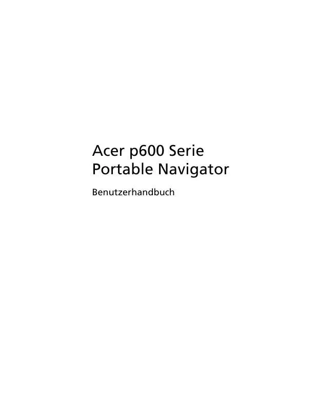 Mode d'emploi ACER P600