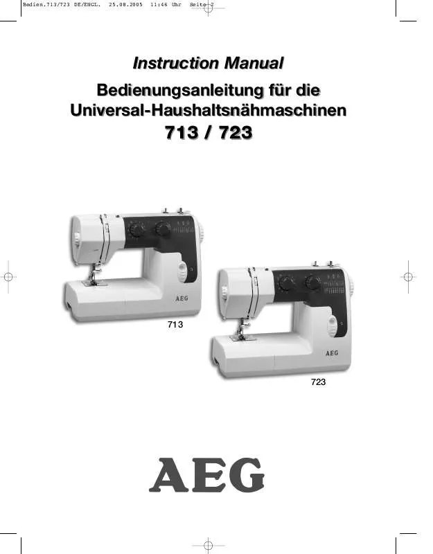 Mode d'emploi AEG-ELECTROLUX 713