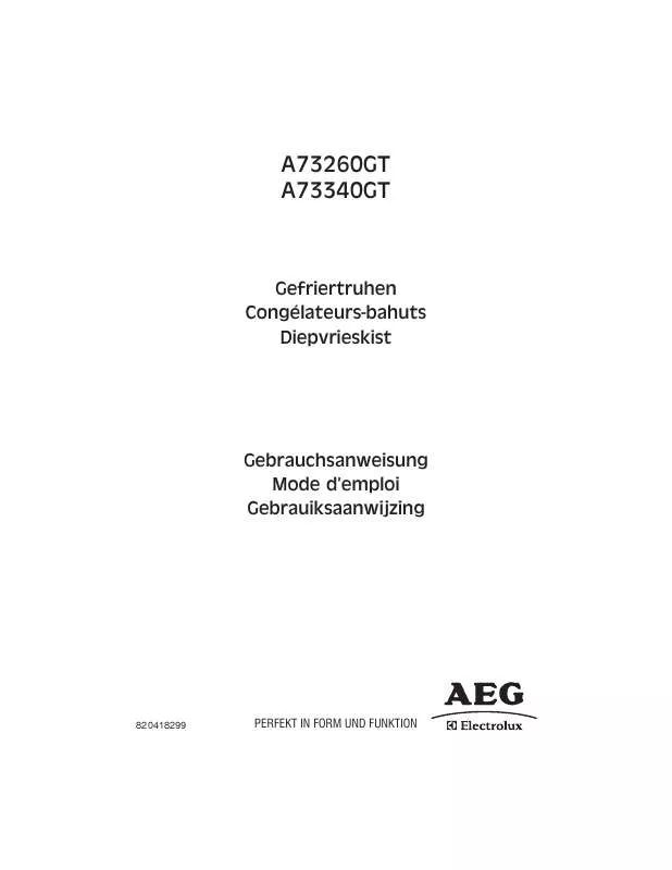 Mode d'emploi AEG-ELECTROLUX A73340GT