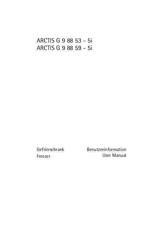 Mode d'emploi AEG-ELECTROLUX ARCTIS G 9 88 59-5I