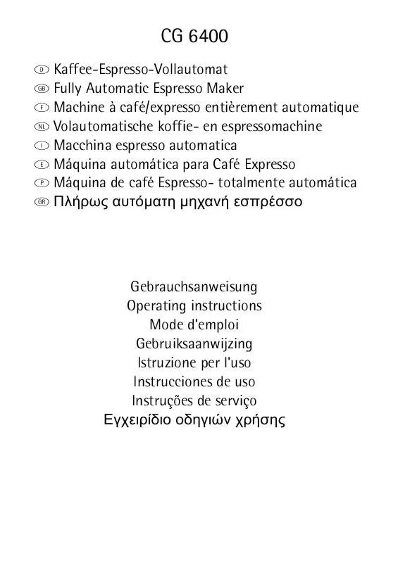 Mode d'emploi AEG-ELECTROLUX CG6400 (WEST)