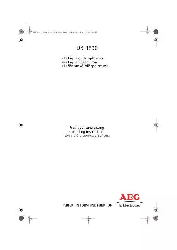 Mode d'emploi AEG-ELECTROLUX DB8590
