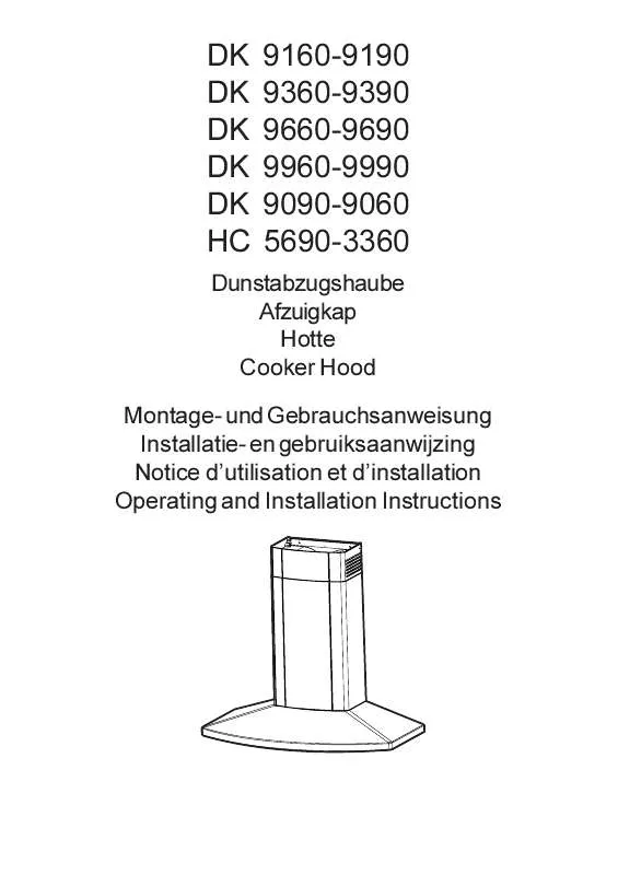 Mode d'emploi AEG-ELECTROLUX DK 9960-9060