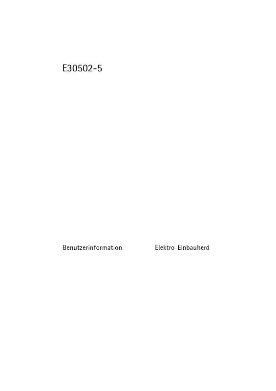 Mode d'emploi AEG-ELECTROLUX E30502-5-D