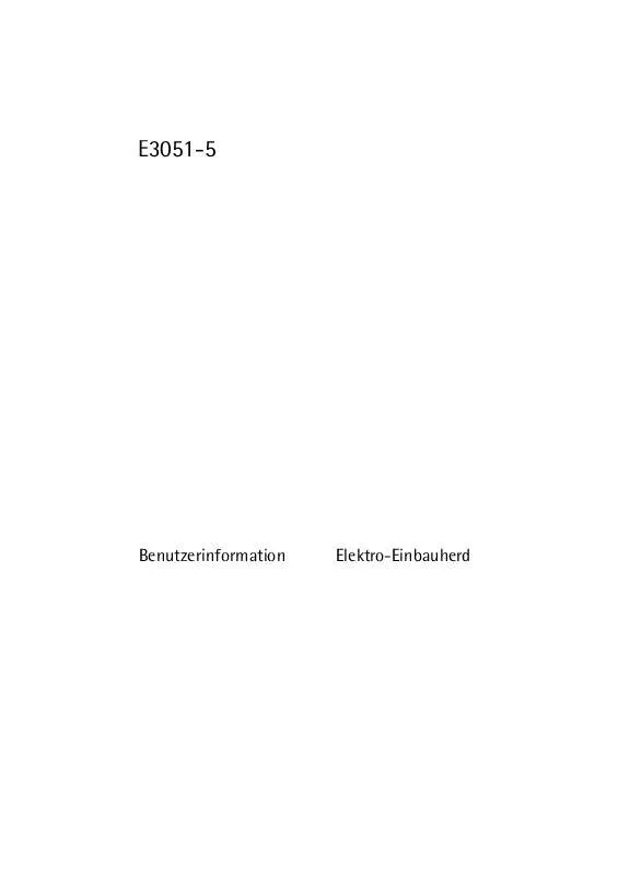 Mode d'emploi AEG-ELECTROLUX E3051-5-W DE R08
