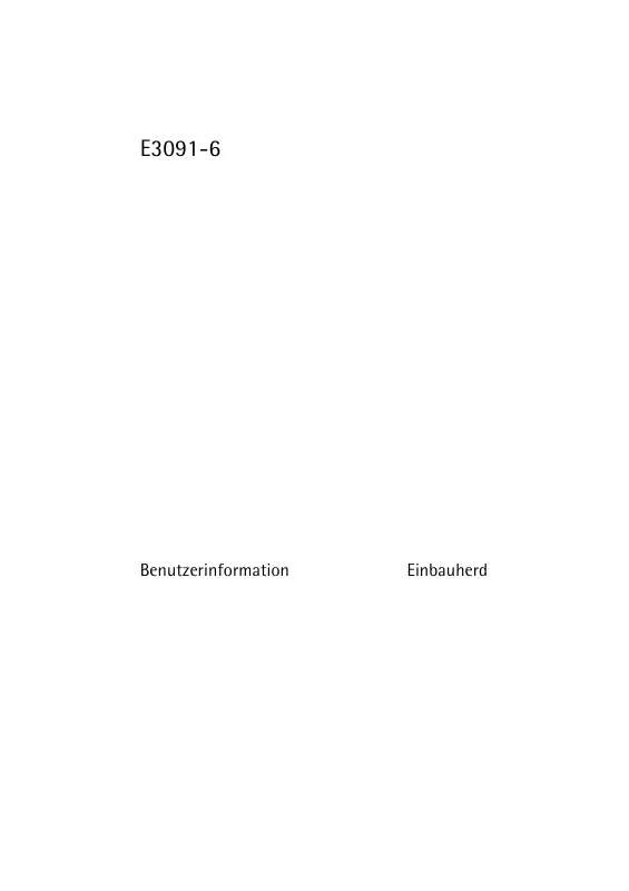 Mode d'emploi AEG-ELECTROLUX E3091-6-M