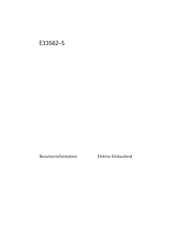 Mode d'emploi AEG-ELECTROLUX E33562-5-M