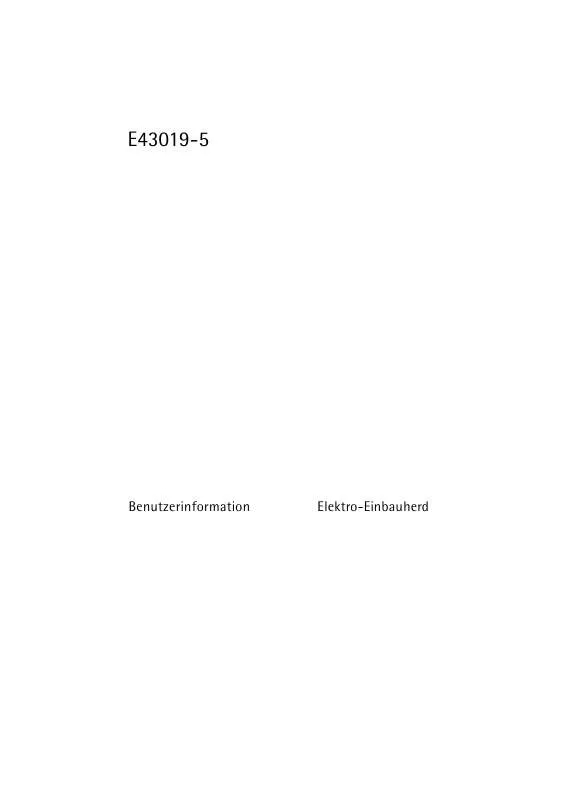 Mode d'emploi AEG-ELECTROLUX E43019-5-M