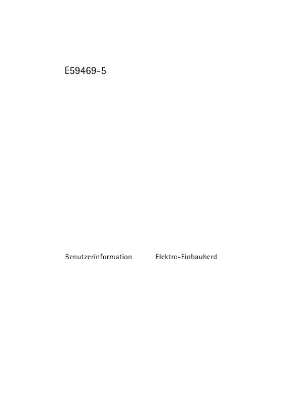 Mode d'emploi AEG-ELECTROLUX E59469-5-M DE R08