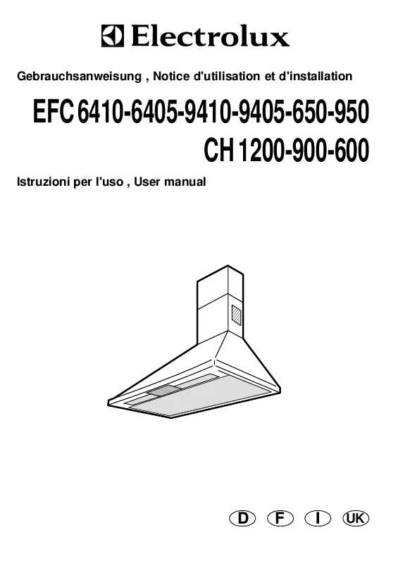 Mode d'emploi AEG-ELECTROLUX EFC6405X/CH