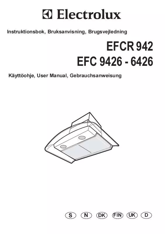 Mode d'emploi AEG-ELECTROLUX EFC9426X/S