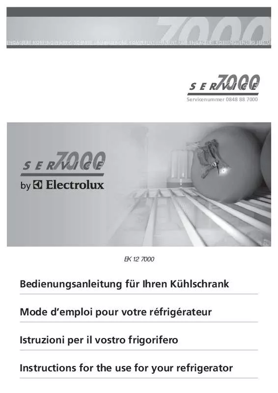 Mode d'emploi AEG-ELECTROLUX EK127000REWE