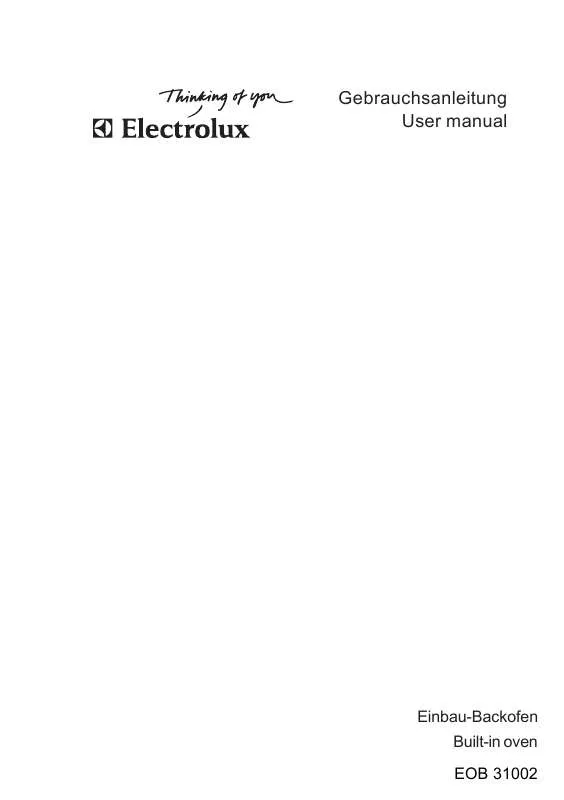 Mode d'emploi AEG-ELECTROLUX EOB31002K