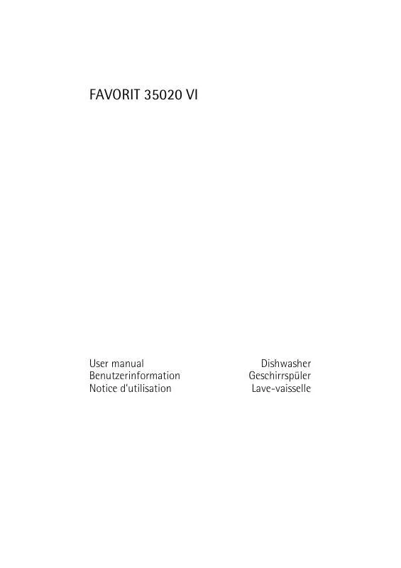 Mode d'emploi AEG-ELECTROLUX FAVORIT 35020 VI
