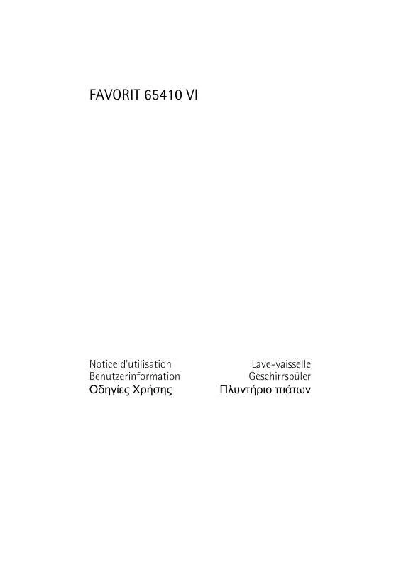 Mode d'emploi AEG-ELECTROLUX FAVORIT 65410 VI