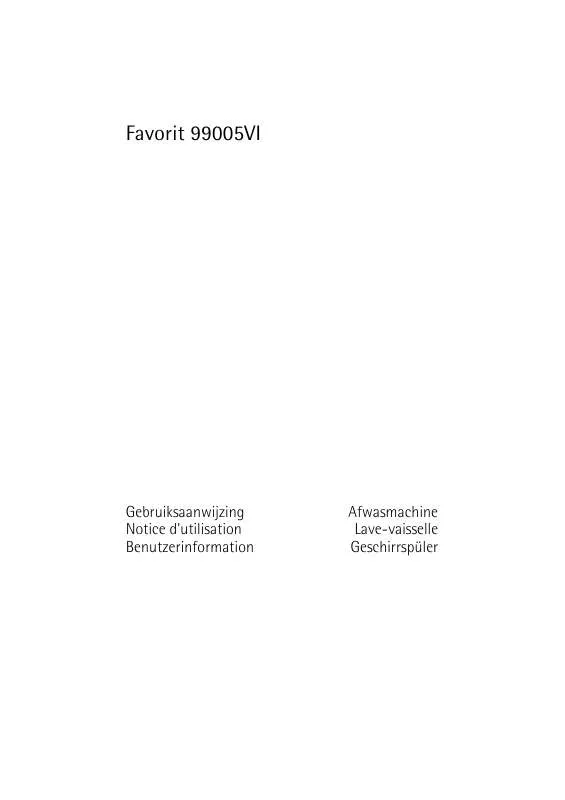 Mode d'emploi AEG-ELECTROLUX FAVORIT 99005VI