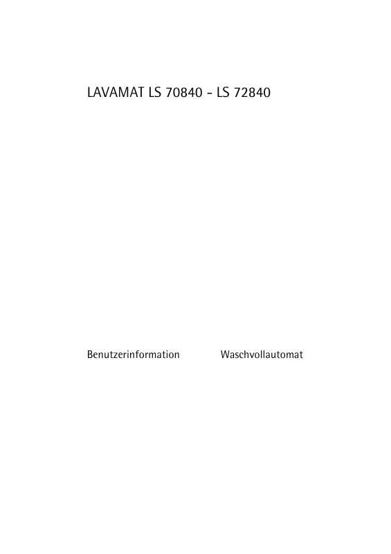 Mode d'emploi AEG-ELECTROLUX LAVAMAT LS 70840
