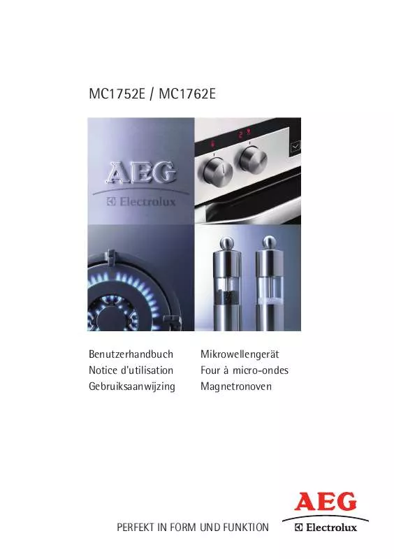 Mode d'emploi AEG-ELECTROLUX MC1762E-W