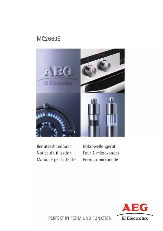Mode d'emploi AEG-ELECTROLUX MC2663EB