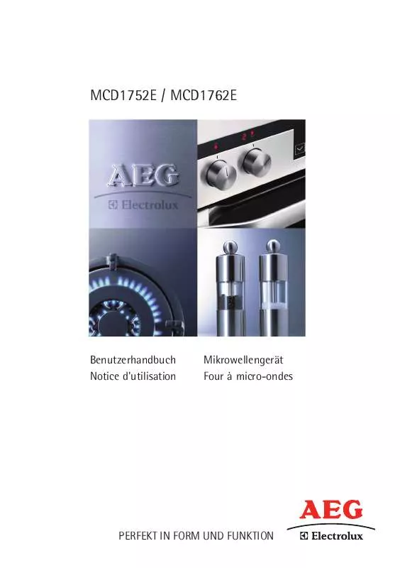 Mode d'emploi AEG-ELECTROLUX MCD1762E-M