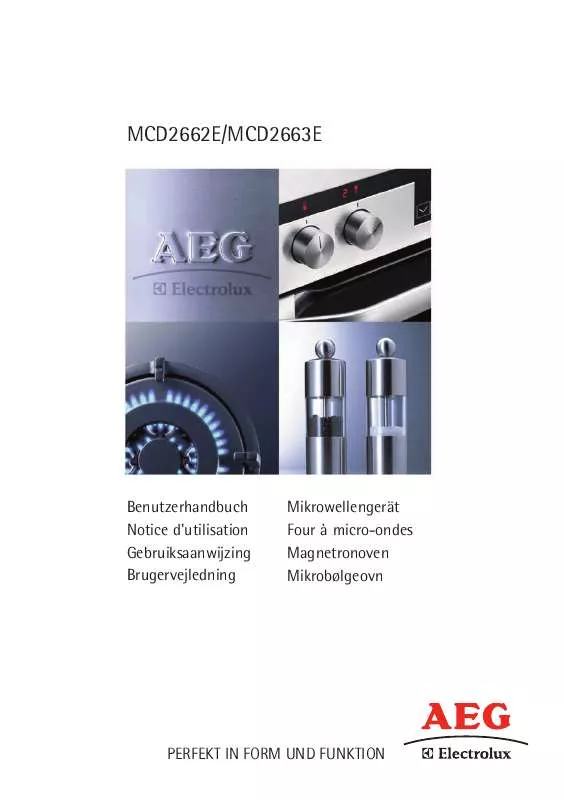 Mode d'emploi AEG-ELECTROLUX MCD2662E-M