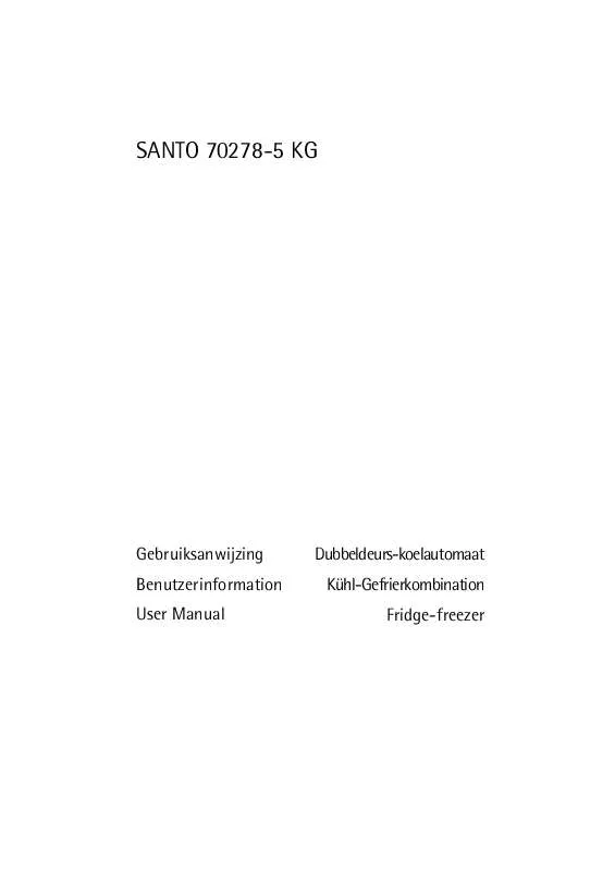 Mode d'emploi AEG-ELECTROLUX SANTO 70278-5 KG