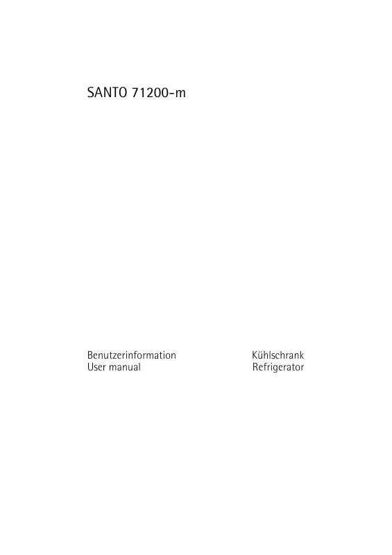 Mode d'emploi AEG-ELECTROLUX SANTO K71200-M