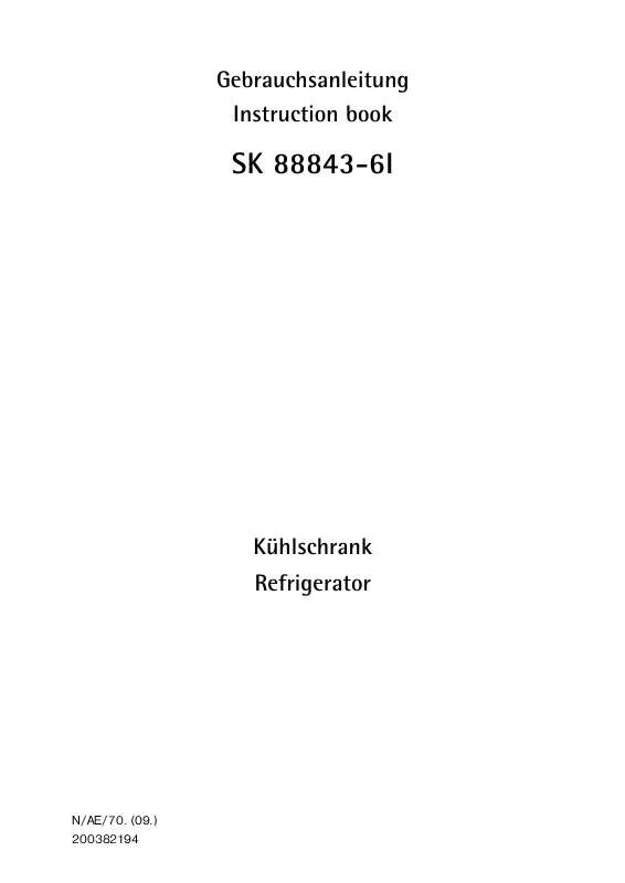 Mode d'emploi AEG-ELECTROLUX SK 88843-6 I