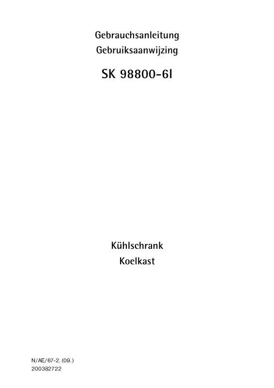 Mode d'emploi AEG-ELECTROLUX SK9800-6I