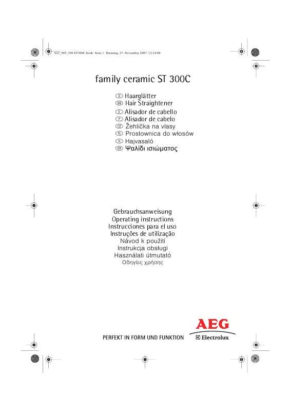 Mode d'emploi AEG-ELECTROLUX ST300C