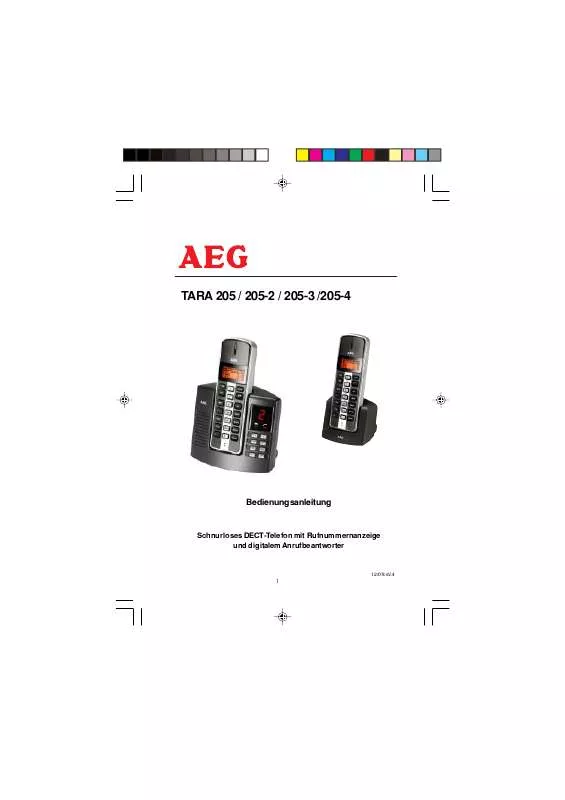 Mode d'emploi AEG-ELECTROLUX TARA 205-2
