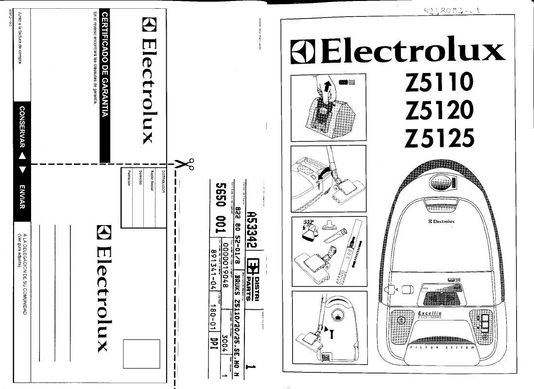 Mode d'emploi AEG-ELECTROLUX Z5125