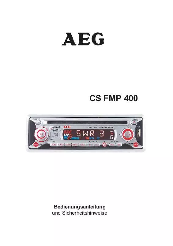 Mode d'emploi AEG CS FMP 400
