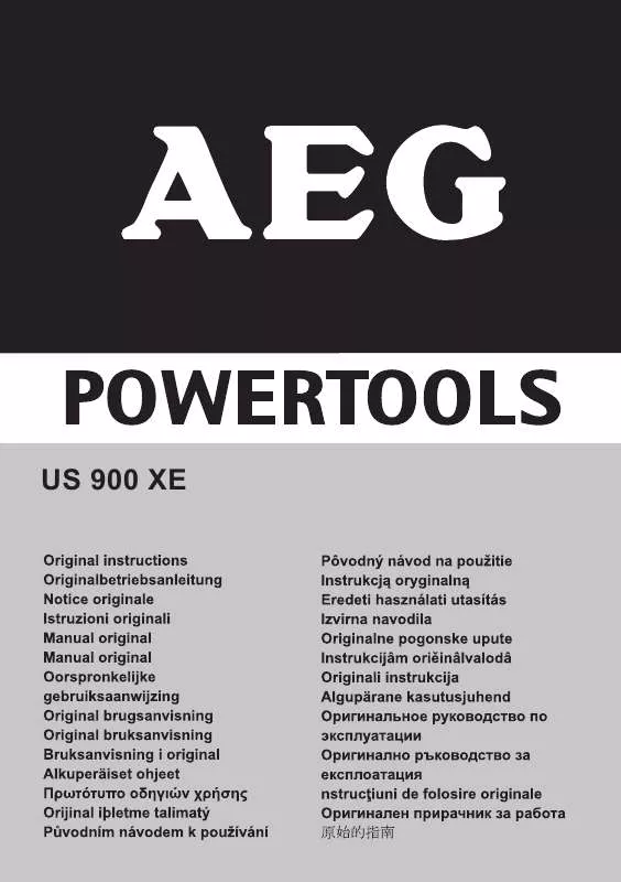 Mode d'emploi AEG US 900 XE