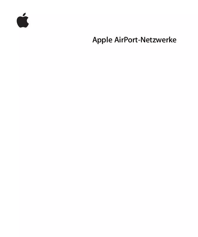 Mode d'emploi APPLE AIRPORT NETWORKS