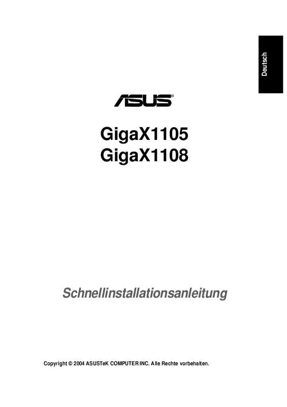 Mode d'emploi ASUS GIGAX 1105