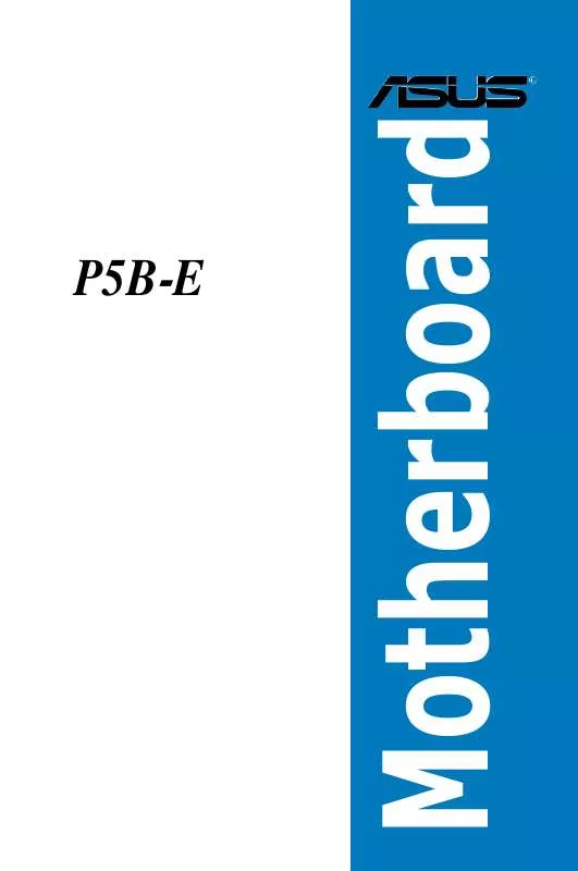 Mode d'emploi ASUS P5B-E