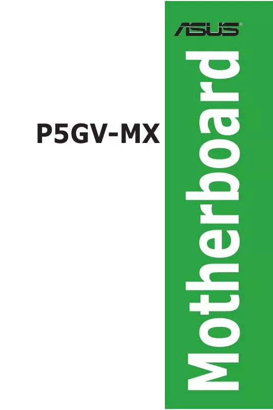 Mode d'emploi ASUS P5GV-MX