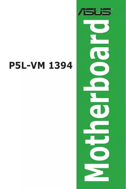 Mode d'emploi ASUS P5L-VM 1394