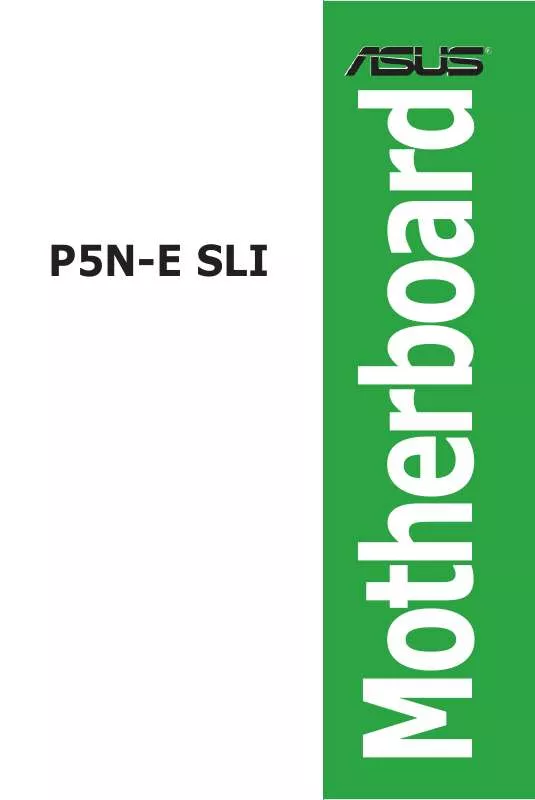 Mode d'emploi ASUS P5N-E SLI